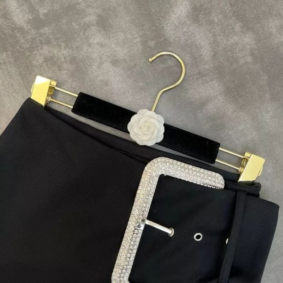 NWT 2022 BUCKLE RHINESTONE BELT MINI SKIRT BLOGGERS FAVORITE 😍 ♥️ - Picture 10 of 13